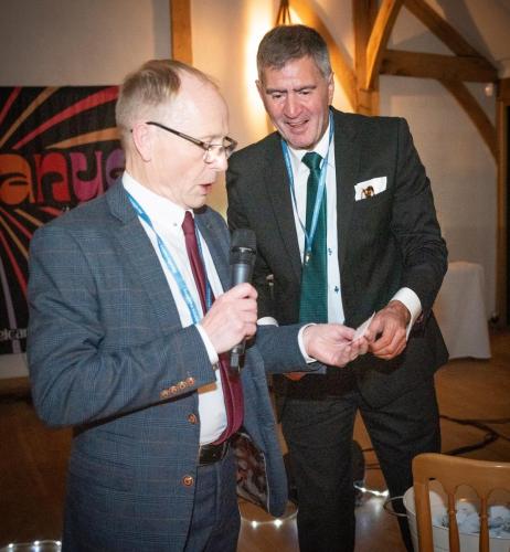 Grand raffle draw with assistance from Cyrus